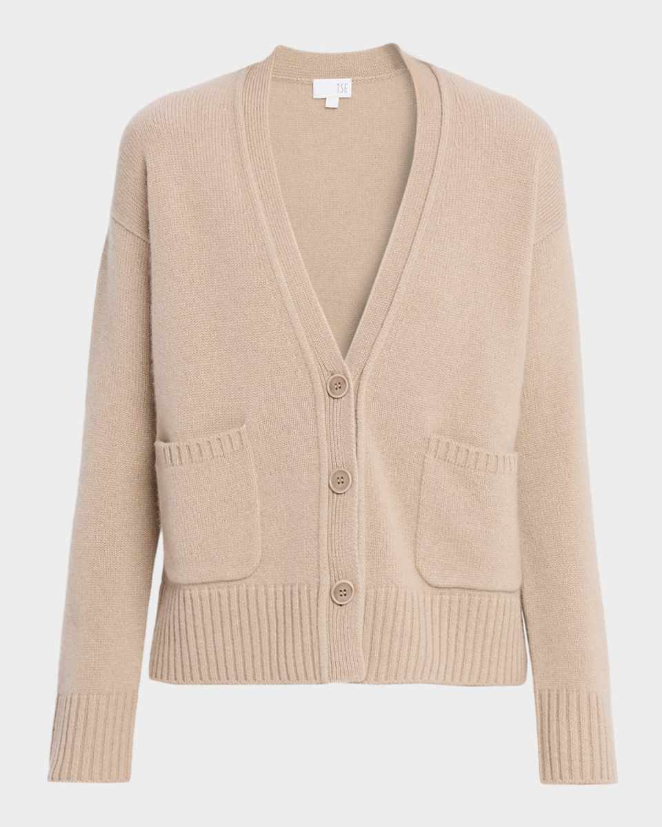 Heavy Jersey Cashmere Cardigan